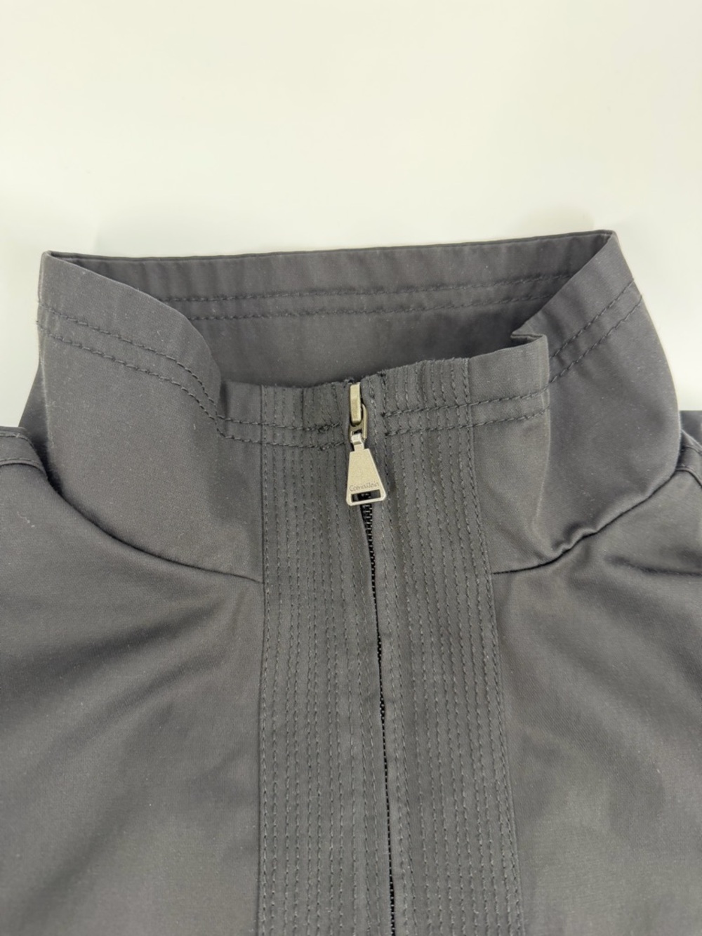 Calvin Klein Men’s Black Lightweight Zip Jacket Stand Collar Casual Coat Size L - Picture 8 of 15